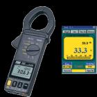 TES-3063交流、直流功率鉤表.4000筆連續(xù)紀(jì)錄，25筆單筆紀(jì)錄,有效功率(KW)/視在功率(KVA)/功率因素(PF)測量,最小值/最大值鎖定功能,峰值鎖定功能,LCD雙顯示∶KW + PF, KVA + PF, V+A,LCD雙顯示∶A + HZ, V + HZ 

