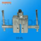 SJJ-13實(shí)驗(yàn)夾具 ,適用范圍：木塊、玻璃、皮革、紙張等片狀，塊狀物材料推拉力，破壞力測(cè)試。 最大負(fù)荷：5000N