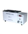  HH-2水浴鍋.工作水箱不銹鋼成形，抗腐蝕性能強(qiáng)。溫控精確，數(shù)字顯示，自動(dòng)控溫。帶有磁力攪拌，工作中水溫均勻?？讛?shù):2
加熱功能:500W.熔絲管:3A.溫控范圍:室溫-100℃.溫升速度:從室溫升至-100℃≤±70mins.溫度均勻性:±1℃.使用環(huán)境:環(huán)境溫度 16-40℃, 相對(duì)溫度≤80℃.控溫精度:≤±1℃
