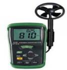 風(fēng)速儀DT-618  31/2數(shù)字液晶顯示屏，量程：0.3-45.0m/s；分辯率：0.1，準(zhǔn)確率：3%，單位可以轉(zhuǎn)換：m/s；Knots；Km/Hr；溫度范圍：0～60℃；分辨率：0.1；精確度：±2℃

