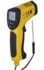 二合一測(cè)溫儀 DT-8833 量程范圍：非接觸紅外測(cè)溫儀，內(nèi)置式激光瞄準(zhǔn)測(cè)量溫度可達(dá)-50~800℃；外接K型熱電偶范圍-50～1370℃；距離與目標(biāo)尺寸比為13：1；℃/℉可轉(zhuǎn)換和自動(dòng)關(guān)機(jī)功能

