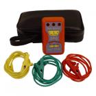 
● 可檢測(cè)頻率40Hz至60Hz，電壓100V至600V以內(nèi)的三相交流電源。 

● 有斷相時(shí)，LED及聲音報(bào)警；順時(shí)針箭頭及LED的點(diǎn)亮順序顯示三相電相序的正、反向。 

● 儀器無金屬件外露，絕緣性能好，安全可靠。 

● 體積小，重量輕，攜帶方便。


