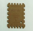 Elcometer 154塑料濕膜梳 ABS塑料材質(zhì)，Elcometer 154塑料濕膜梳為一次性使用的測量器具，針對ISO或用戶要求記錄濕膜厚度。每片濕膜梳上有公制和英制二種量程，一面為50~800μm，另一面為2~32mils。


