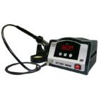 

1. 采用電磁式發(fā)熱芯，高頻渦流加熱，升溫迅速，從室溫至350℃只需20秒，測溫靈敏，回溫迅速。

2.發(fā)熱芯與烙鐵頭分體設(shè)計，焊咀與國際品牌相同，節(jié)省使用成本，更換方便。

3.控溫精確、穩(wěn)定，LED顯示直觀、方便。

4.密碼鎖定功能，防止操作人員誤調(diào)溫度，管理簡單。

5.數(shù)字式校溫，校正準(zhǔn)確。

6.自動休眠功能，非常節(jié)約能源，任意操作喚醒，使用方便。 

7.故障自我檢測功能，維護方便。防靜電設(shè)計

