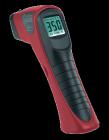非接觸式精確測溫，內(nèi)置式激光瞄準(zhǔn)器
自動數(shù)據(jù)保持及自動關(guān)機(jī)(15秒鐘后自動關(guān)機(jī))
距離與目標(biāo)尺寸比為D:S=10:1
白色背光液晶顯示屏
分辨率：1°C(2°F)，可選擇°C/°F
過載顯示：--0L--
量程：-25~400°C(-13~752°F)
采樣率：0.5秒
發(fā)射率：0.95 
光譜反應(yīng)：8~14μm
電 源：單個9V電池
測量精度：-25~400°C，±(2%+1°C)
　　　　　-13~752°F，±(2%+1°F)
操作溫度：-10~40°C(14~104°F)
相對濕度：10~80%RH
 
