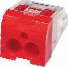 產(chǎn)品指標(biāo)

· 適合線號(hào)＃18－＃12

· 無(wú)需絞合

· 低插入力，適合快速操作

· 透明外殼，便于檢查

· 符合UL467要求的接地與連接應(yīng)用

· 通過(guò)CSA認(rèn)證（600V）

· 額定溫度105°C

· 通過(guò)測(cè)試孔可測(cè)量電壓和導(dǎo)通性

· 高強(qiáng)度絕緣尼龍外殼

· 鍍鋅彈簧片，抗腐蝕

