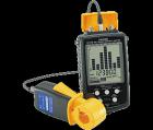 使用非直接接觸電壓傳感器即可探測出通信線·電源線的噪音  
?分別頻率帶的噪音程度、實際表示在水平儀上 
?使用鉗式電壓傳感器探測Common mode的噪音 
?可內部儲存64、000個測量數據和時間 
?主機配置存儲器，利用USB接口可將數據傳入計算機

