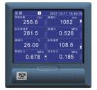 VX5000R 12路萬(wàn)能輸入藍(lán)屏無(wú)紙記錄儀，可輸入標(biāo)準(zhǔn)電流、標(biāo)準(zhǔn)電壓、頻率、毫伏、熱電偶、熱電阻等信號(hào)。具有傳感器隔離配電輸出、繼電器報(bào)警輸出、變送輸出、流量積算、溫壓補(bǔ)償、歷史數(shù)據(jù)轉(zhuǎn)存、打印以及遠(yuǎn)程通訊功能。
